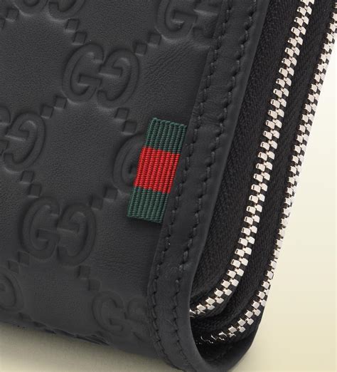 gucci zip up wallet|Gucci zip wallet men's.